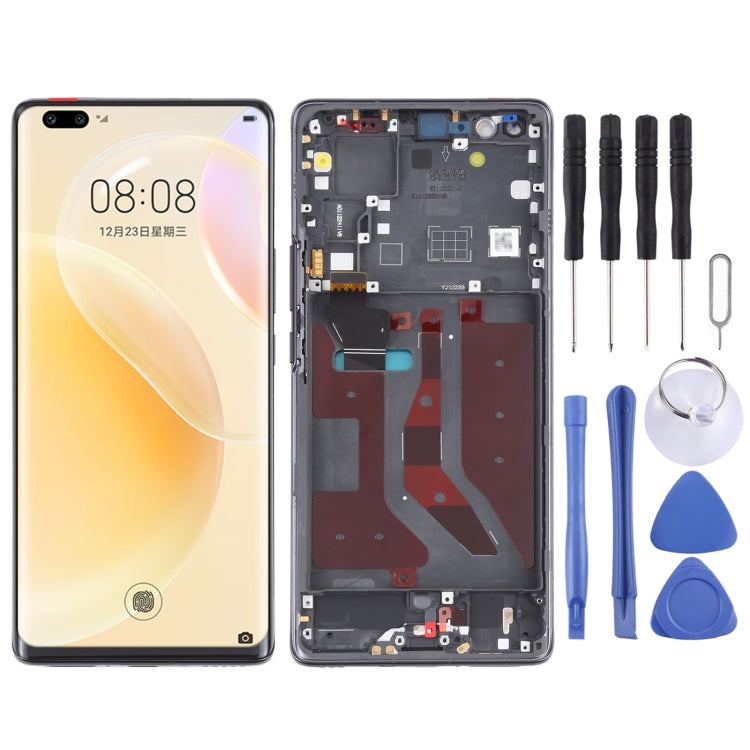 LCD Screen and Digitizer Full Assembly With Frame for Huawei Nova 8 Pro 5G, For Huawei Nova 8 Pro 5G For Huawei Nova 8 Pro 5G Black