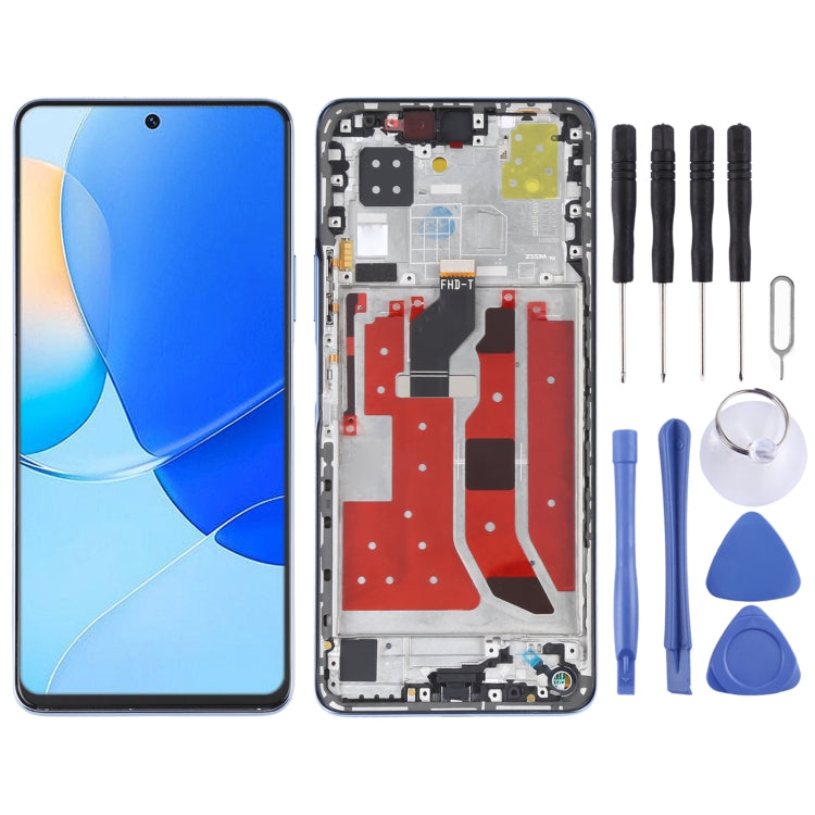 Original LCD Screen and Digitizer Full Assembly with Frame for Huawei Nova 9 SE, For Huawei Nova 9 SE For Huawei Nova 9 SE Purple