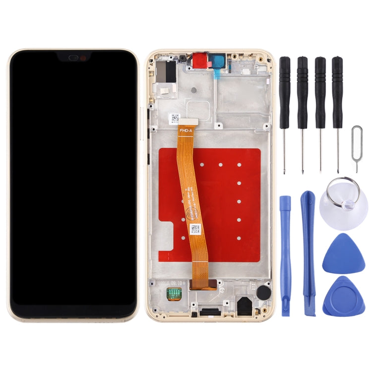 LCD Screen and Digitizer Full Assembly with Frame for Huawei P20 Lite / Nova 3e, For Huawei P20 Lite / Nova 3e