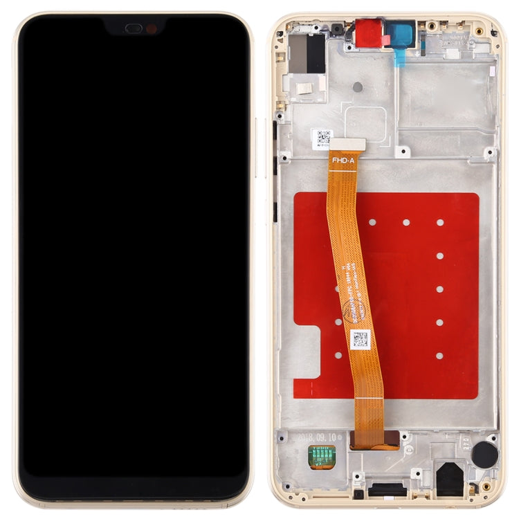 LCD Screen and Digitizer Full Assembly with Frame for Huawei P20 Lite / Nova 3e, For Huawei P20 Lite / Nova 3e