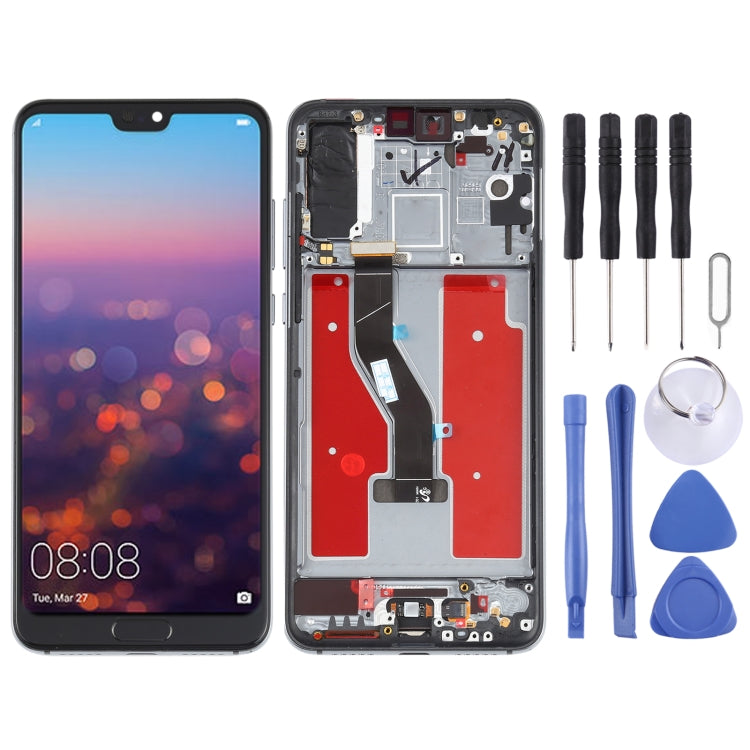 LCD Screen and Digitizer Full Assembly with Frame for Huawei P20 Pro, For Huawei P20 Pro For Huawei P20 Pro Blue