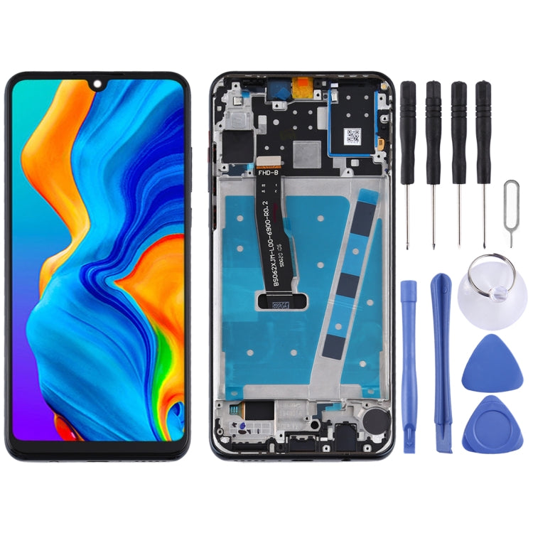 LCD Screen and Digitizer Full Assembly with Frame for Huawei P30 Lite / Nova 4e (RAM 6G / High Version), For Huawei P30 Lite(High Version) For Huawei P30 Lite(High Version) Black