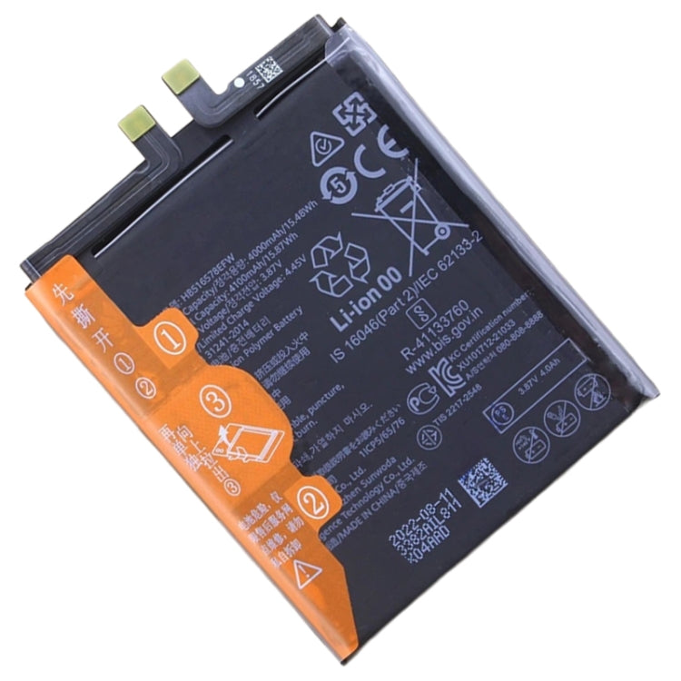 4100mAh Battery Replacement For Huawei P50 ABR-AL00 ABR-AL80 / P50E ABR-AL60 ABR-AL90 HB516578EFW, For Huawei P50