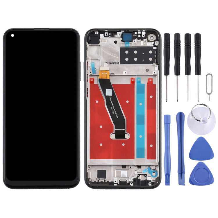 LCD Screen and Digitizer Full Assembly with Frame for Huawei Y7p (2020), For Huawei Y7p (2020)