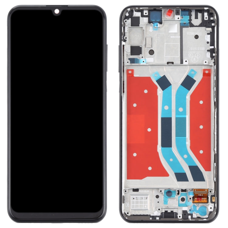 LCD Screen and Digitizer Full Assembly With Frame for Huawei Y8p, For Huawei Y8p