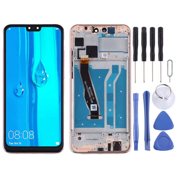 LCD Screen and Digitizer Full Assembly with Frame for Huawei Y9 (2019), For Huawei Y9 (2019) For Huawei Y9 (2019) Gold