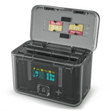 SYMIK Battery Charger For Insta360 X3 / ONE X2 Two Way Charging Case With 0.96-Inch OLED Screen, For Insta360 X3 / ONE X2 For Insta360 X3 ONE X2