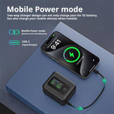 SYMIK Battery Charger Hub For Insta360 X5 Charging Station Portable Power Manager With 1.47-Inch LCD Screen, For Insta360 X5