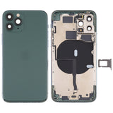 Battery Back Cover (with Side Keys & Card Tray & Power + Volume Flex Cable & Wireless Charging Module) for iPhone 11 Pro, For ip11 Pro, For iPhone 11 Pro, For iPhone11 Pro For iPhone11 Pro Green