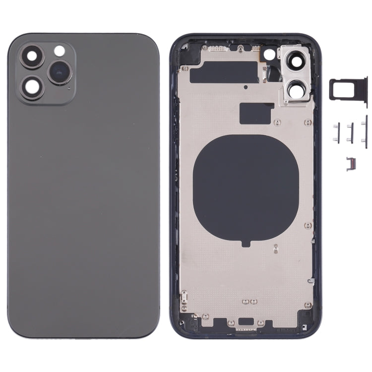 Back Housing Cover with Appearance Imitation of iP13 Pro for iPhone 11, for iPhone 11(Black), for iPhone 11(Blue), for iPhone 11(White) for iPhone 11(Black) Black