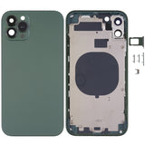 Frosted Frame Back Housing Cover with Appearance Imitation of iP13 Pro for iPhone 11, for iPhone 11(Frosted Frame,Green) for iPhone 11(Frosted Frame,Green)