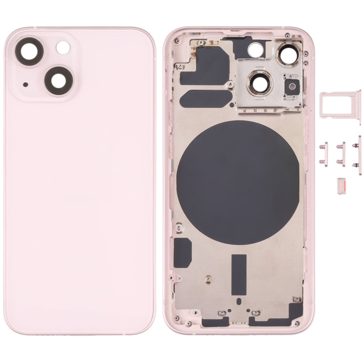 Back Housing Cover with SIM Card Tray & Side Keys & Camera Lens for iPhone 13 Mini, For iPhone 13 Mini For iPhone 13 Mini Gold