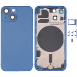 Back Housing Cover with SIM Card Tray & Side Keys & Camera Lens for iPhone 13 Mini, For iPhone 13 Mini For iPhone 13 Mini Blue