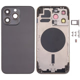 Back Housing Cover with SIM Card Tray & Side Keys & Camera Lens for iPhone 13 Pro, For iPhone 13 Pro(with SIM Card Tray), For iPhone 13 Pro (with SIM Card Tray), For iPhone 13 Pro For iPhone 13 Pro (with SIM Card Tray) Black