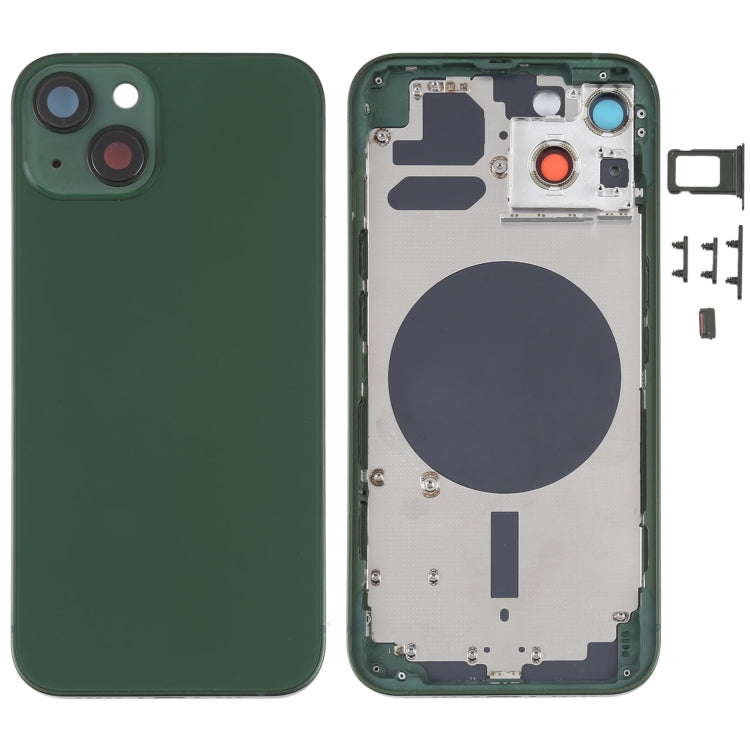 Back Housing Cover with SIM Card Tray & Side Keys & Camera Lens for iPhone 13, For iPhone 13(with Card Tray & Side Keys), For iPhone 13(with SIM Card Tray & Side Keys), For iPhone 13 For iPhone 13 Green