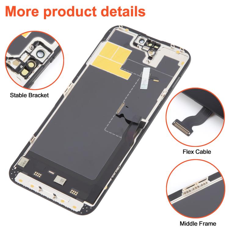 Ruiju Soft OLED Screen For iPhone 14 Pro Max, For iPhone 14 Pro Max(Soft OLED)