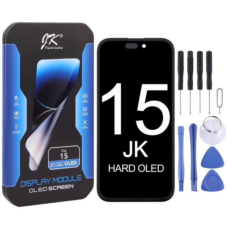 JK Hard OLED Screen For iPhone 15, For iPhone 15 For iPhone 15