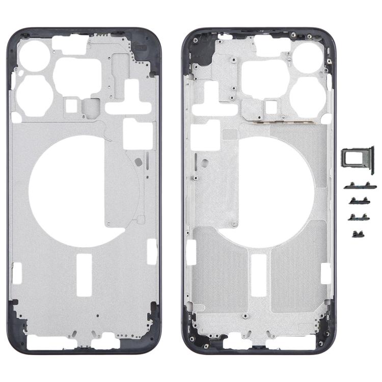 For iPhone 15 Pro Max Middle Frame Bezel Plate with Side Keys + Card Tray, Version:CE EU Version, For iPhone 15 Pro Max(CE EU Version) For iPhone 15 Pro Max(CE EU Version) Blue