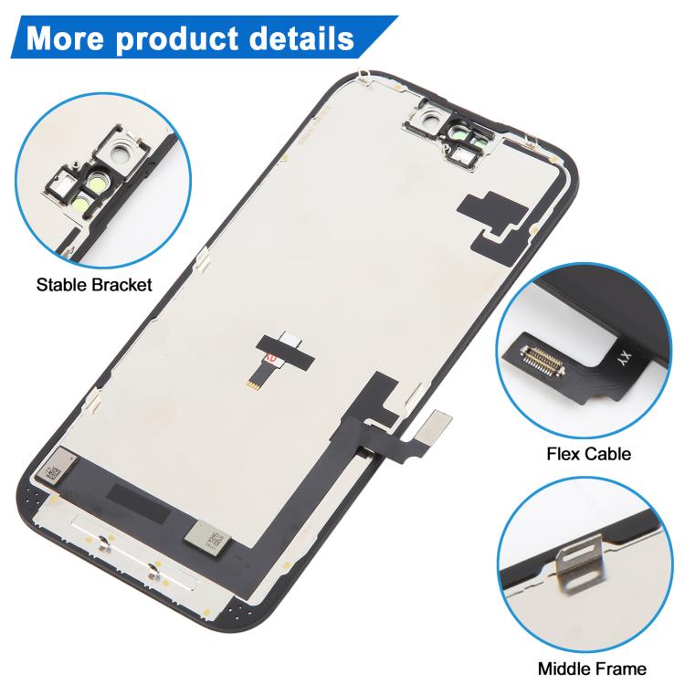 For iPhone 16 HD+ incell LCD Screen with Digitizer Full Assembly, For iPhone 16(HD+ incell)