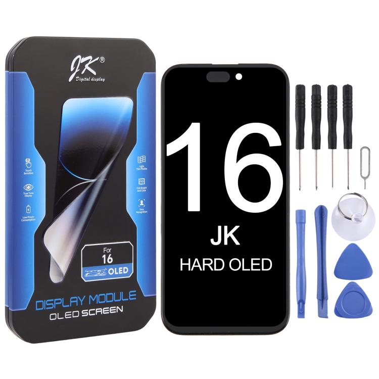 JK Hard OLED Screen For iPhone 16, For iPhone 16 For iPhone 16