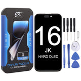 JK Hard OLED Screen For iPhone 16, For iPhone 16 For iPhone 16