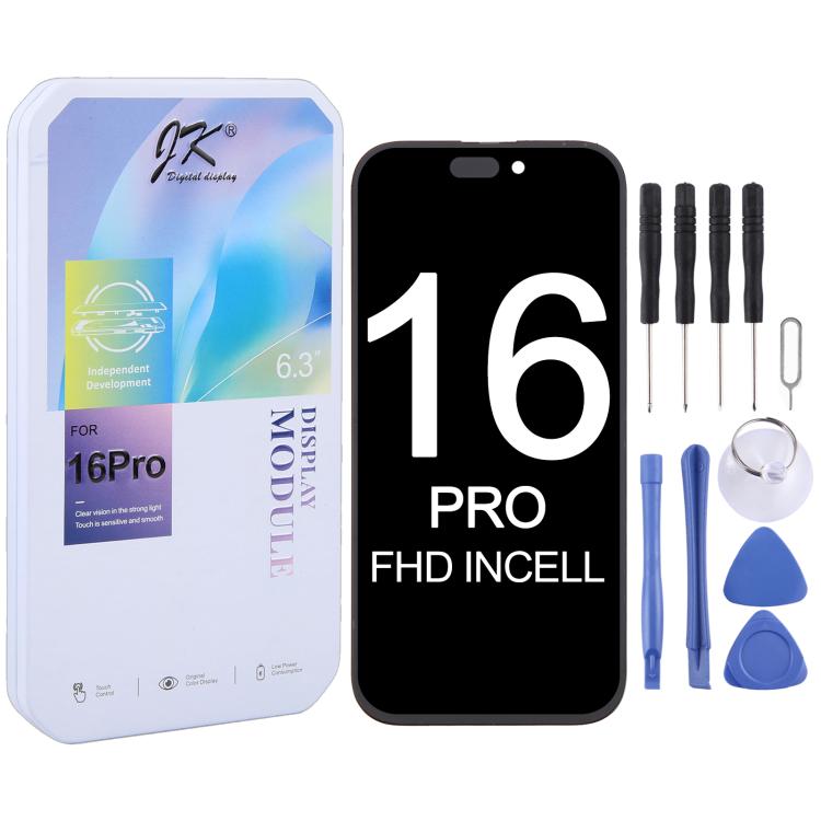 JK incell LCD Screen For iPhone 16 Pro, For iPhone 16 Pro For iPhone 16 Pro
