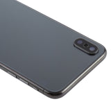 Battery Back Cover Assembly with Side Keys & Wireless Charging Module & Volume Button Flex Cable & Card Tray for iPhone X, For iPhone X (Charging Module), For iPhone X (Full Assembly)
