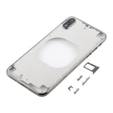 Transparent Back Cover with Camera Lens & SIM Card Tray & Side Keys for iPhone X, For iPhone X (Transparent Back), For iPhone X (Transparent White)