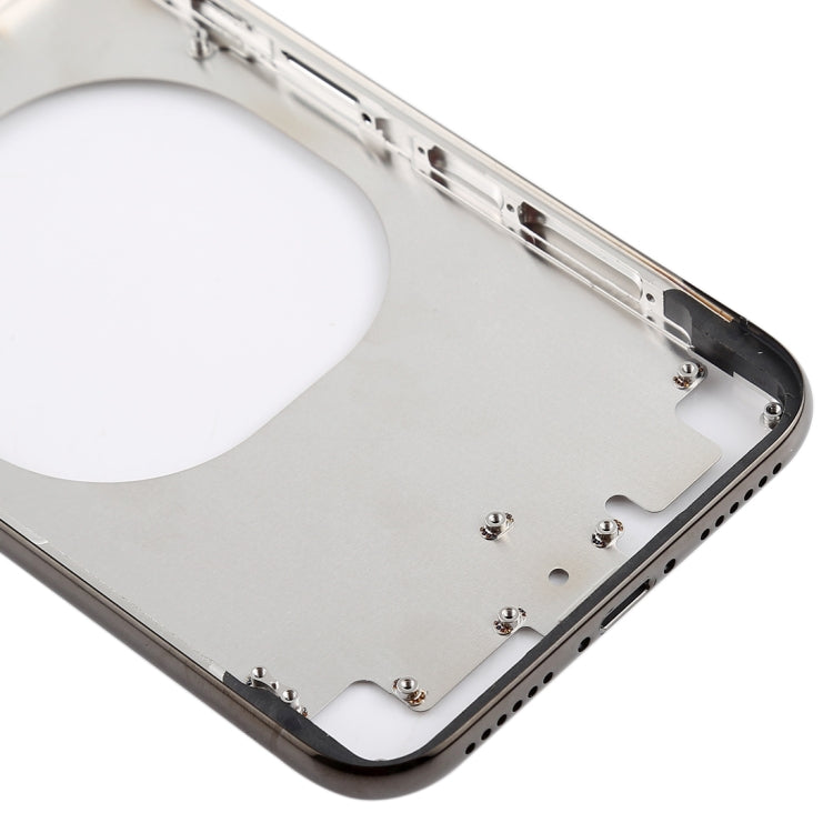 Transparent Back Cover with Camera Lens & SIM Card Tray & Side Keys for iPhone X, For iPhone X (Transparent Back), For iPhone X (Transparent White)