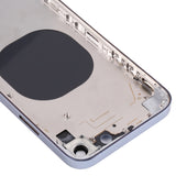 Stainless Steel Material Back Housing Cover with Appearance Imitation of iP13 Pro for iPhone XR, for iPhone XR(Blue), for iPhone XR(White), for iPhone XR(Black), for iPhone XR(Gold)