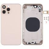 Stainless Steel Material Back Housing Cover with Appearance Imitation of iP13 Pro for iPhone XR, for iPhone XR(Blue), for iPhone XR(White), for iPhone XR(Black), for iPhone XR(Gold) for iPhone XR(Gold) Gold