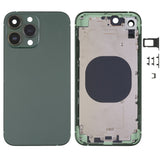 Frosted Frame Back Housing Cover with Appearance Imitation of iP13 Pro for iPhone XR, for iPhone XR(Frosted Steel Material,Green) for iPhone XR(Frosted Steel Material,Green)