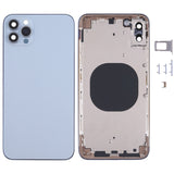 Back Housing Cover with Appearance Imitation of iP13 Pro Max for iPhone XS Max, for iPhone XS Max(Blue, for iPhone XS Max(White), for iPhone XS Max(Black), for iPhone XS Max(Gold) for iPhone XS Max(Blue Blue