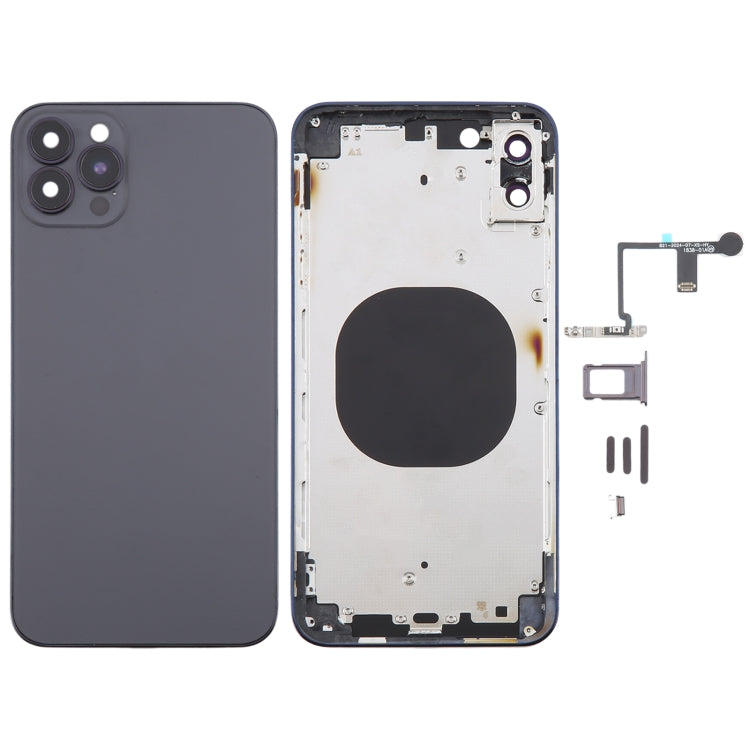Back Cover with Appearance Imitation of iP14 Pro Max for iPhone XS Max, For iPhone XS Max to iP14 Pro Max For iPhone XS Max to iP14 Pro Max Black