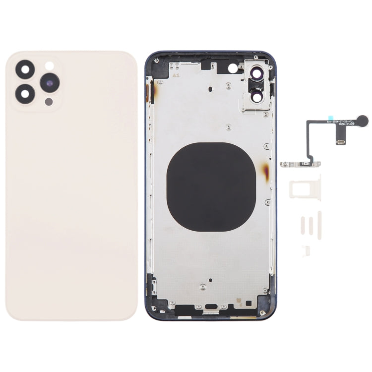 Back Cover with Appearance Imitation of iP14 Pro Max for iPhone XS Max, For iPhone XS Max to iP14 Pro Max For iPhone XS Max to iP14 Pro Max Gold