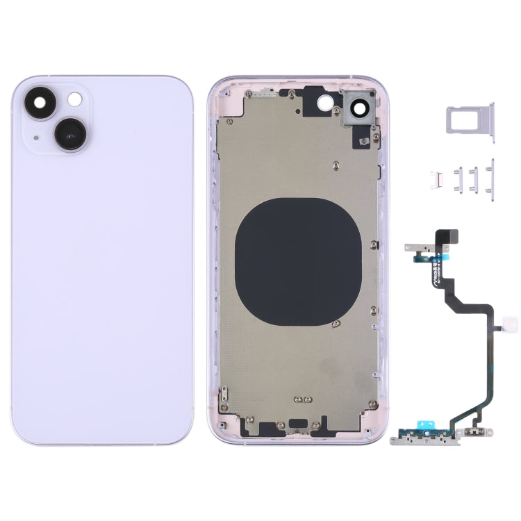 Back Housing Cover with Appearance Imitation of iP14 for iPhone XR, For iPXR to iP14 For iPXR to iP14 Purple