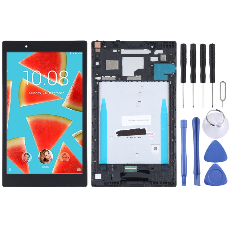 LCD Screen and Digitizer Full Assembly with Frame for Lenovo 8504 8504F 8504X TB-8504N, For Lenovo 8504 8504F 8504X For Lenovo 8504 8504F 8504X