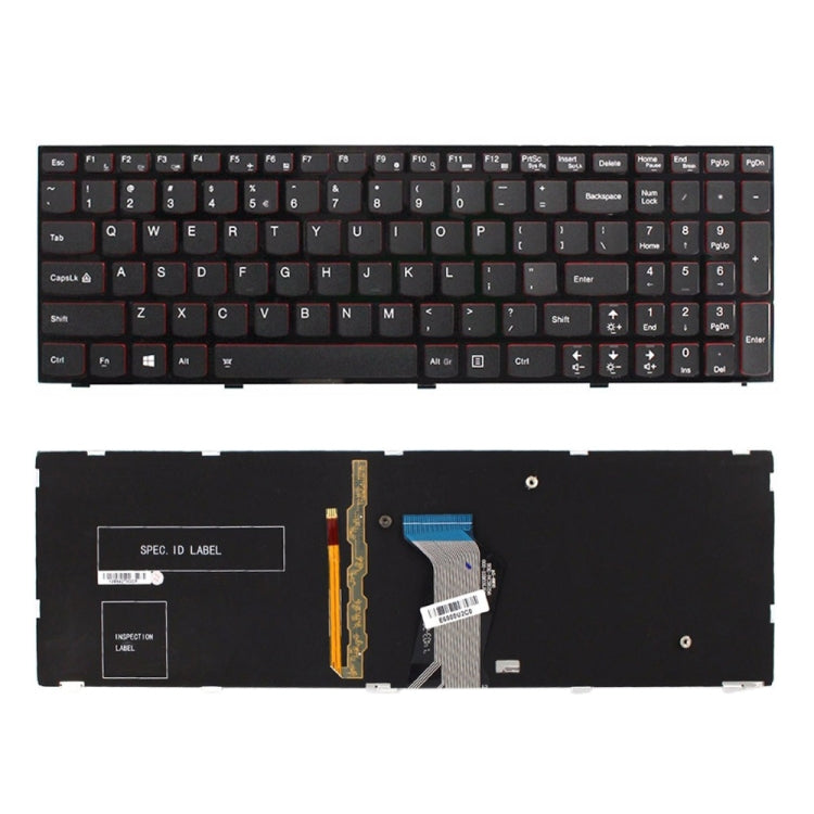 US Version Backlight Laptop Keyboard with Frame, For Lenovo IBM Y500 / Y500N / Y510P / Y590 For Lenovo IBM Y500 Y500N Y510P Y590
