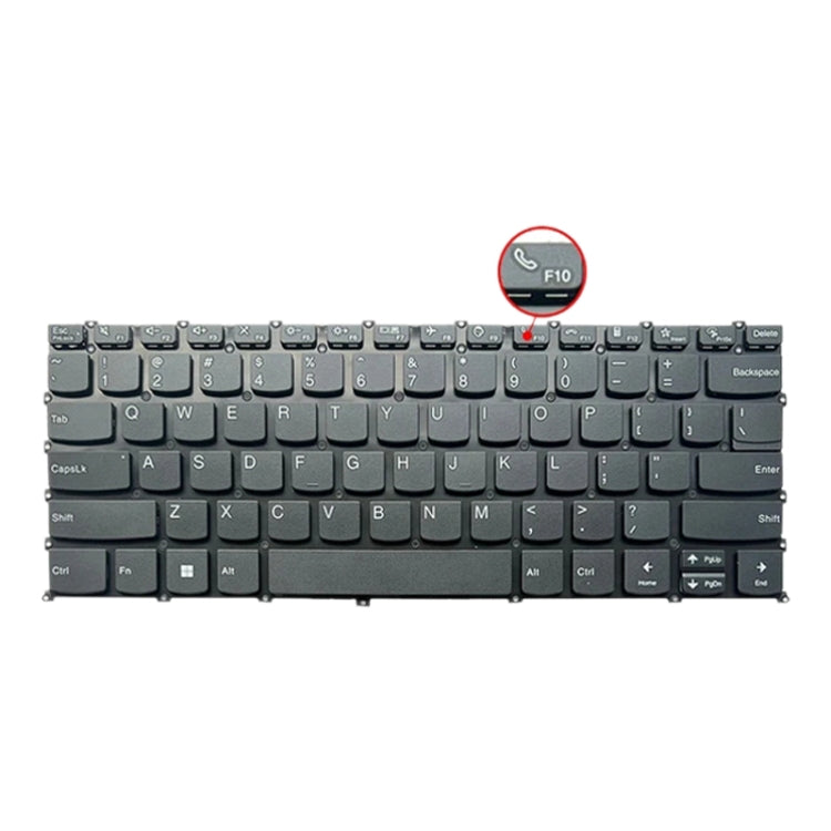 US Version Laptop Backlight Keyboard, F10 Key with Phone Icon, For Lenovo IdeaPad 5 / Yoga Slim 7 Pro(with Phone Icon)