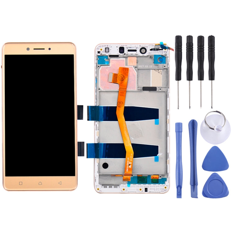 LCD Screen and Digitizer Full Assembly with Frame for 5.5 inch Lenovo K6 Note K53a48, For Lenovo K6 Note, Lenovo K6 Note