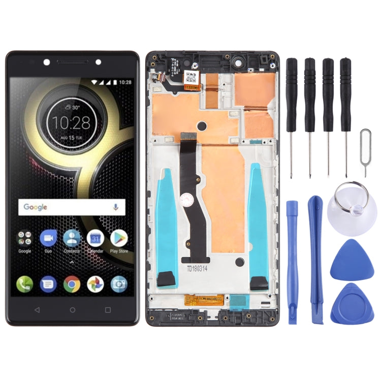 LCD Screen and Digitizer Full Assembly with Frame for Lenovo K8 Note XT1902-3, For Lenovo K8 Note For Lenovo K8 Note Black
