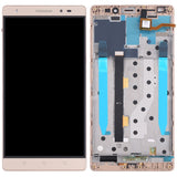 LCD Screen and Digitizer Full Assembly with Frame For Lenovo Phab2 Plus PB2-670N PB2-670M PB2-670Y, For Lenovo Phab2 Plus