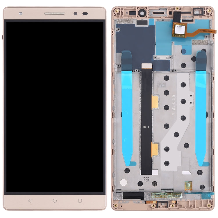 LCD Screen and Digitizer Full Assembly with Frame For Lenovo Phab2 Plus PB2-670N PB2-670M PB2-670Y, For Lenovo Phab2 Plus