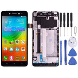 LCD Screen and Digitizer Full Assembly with Frame for Lenovo S90 S90-T S90-U S90-A, For Lenovo S90 For Lenovo S90 Black
