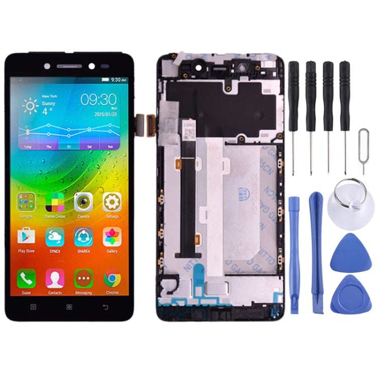LCD Screen and Digitizer Full Assembly with Frame for Lenovo S90 S90-T S90-U S90-A, For Lenovo S90 For Lenovo S90 Black