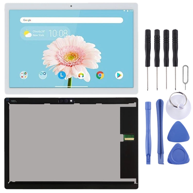 LCD Screen For Lenovo Smart Tab M10 FHD REL TB-X605 TB-X605LC TB-X605FC with Digitizer Full Assembly, For Lenovo Smart Tab M10 FHD REL For Lenovo Smart Tab M10 FHD REL White