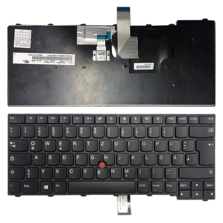 German Version Laptop Keyboard, For Lenovo Thinkpad E480 E485 T480s L480, For Lenovo Thinkpad T460 T440S T440P L470 For Lenovo Thinkpad T460 T440S T440P L470