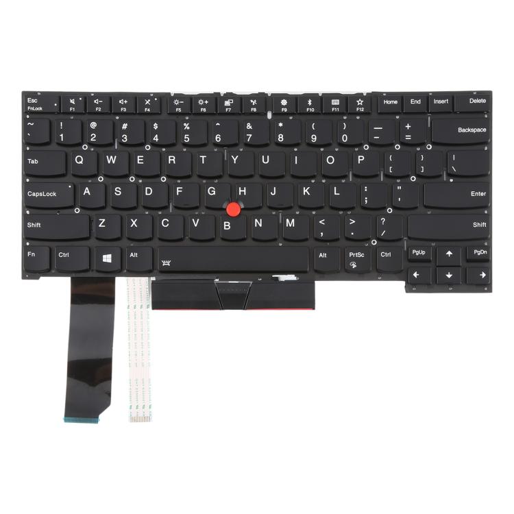 US Version Backlit Laptop Keyboard with Pointing for Lenovo Thinkpad E480 E485 E490 E495 E490S L380 L480 L390 L490 R480 R490 T480S T490 T495 01YP360, For Lenovo Thinkpad E480 E485