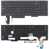US Version Keyboard for Lenovo Thinkpad E580 E585 E590 E595 T590 P53S L580 L590 P52 P72 P53 P73, For Lenovo Thinkpad E580 (Black), For Lenovo Thinkpad E580 (Silver) For Lenovo Thinkpad E580 (Black) Black