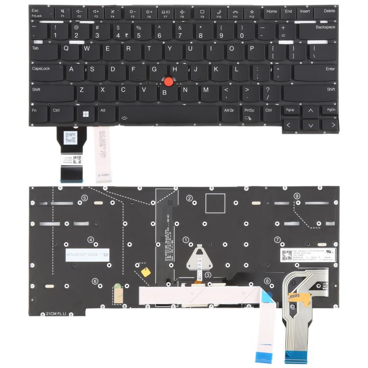 US Version Backlit Laptop Keyboard with Pointing for Lenovo ThinkPad T14s Gen 2 P1 GEN4 X1 Extreme Gen4, For Lenovo ThinkPad T14s Gen 2 P1 For Lenovo ThinkPad T14s Gen 2 P1